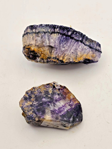 Blue john fluorite specimens - blue,