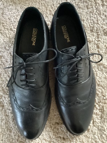 Mens black leather shoes - mens, marks