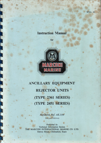 Instruction manual for marconi - instruction,