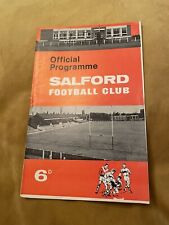 1966 SALFORD V WIDNES RUGBY LEAGUE RL CHAMPIONSHIP PROGRAMME VGC