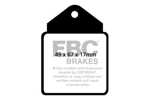 Ebc greenstuff rear brake pads - ebc,