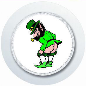 Cheeky irish leprechaun - cheeky, car