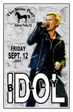 CONCERT POSTER BILLY IDOL 2003