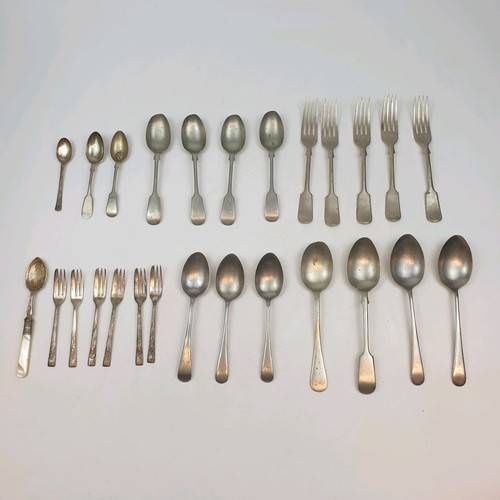 Vintage silver plate flatware - silver,