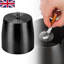 Black Ashtray with Lid