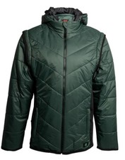 Ambulance green puffer jacket - ambulance,