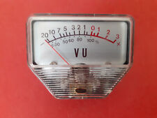 VU meter movement ~ 350uA FSD Panel mounted ~  1.50 x 2.00 ~ Window 0.75 x 1.85