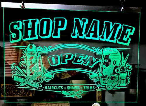 Barber shop light led - led, sign