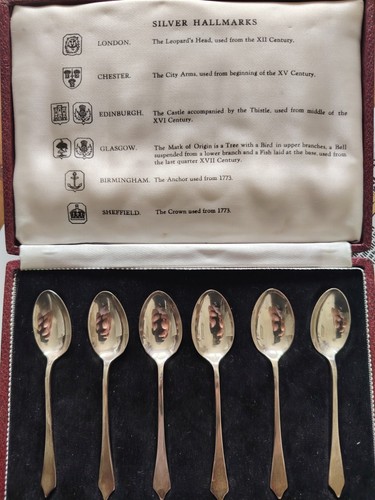 Rare boxed set silver - of,