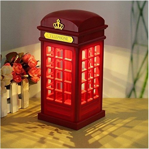 Red london telephone booth - london,