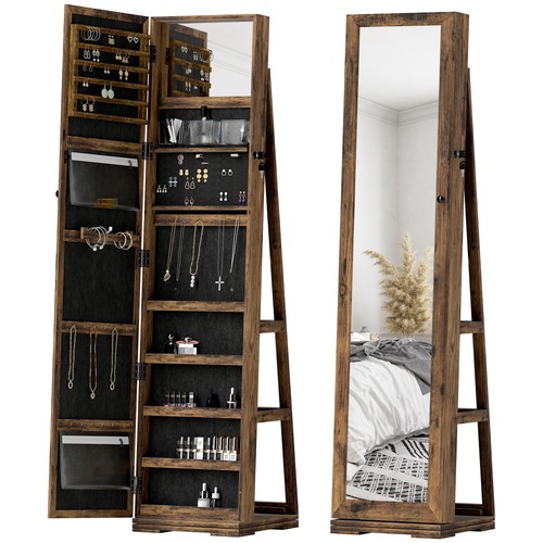 Homcom jewelry cabinet full - homcom,