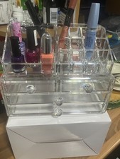 Clear acrylic makeup organiser - acrylic,