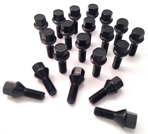 Wheel bolts black - in, 1.5