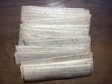 Vellum parchment bookmark - parchment,