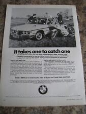 BMW 3.0Si AND BMW R75/5 MOTORCYCLE POLICE CAR BIKE 1973 ADVERT A4 SIZE FILE 17