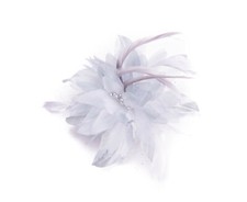 Grey Feather Comb Fascinator