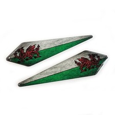 Wales Welsh Rustic Flag Car