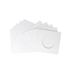 Round aperture square cards -