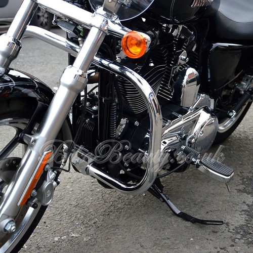 Chrome crash bar - crash, harley