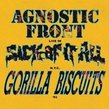 Live in N.Y.C. 91 Artist Agnostic Front/Sick of It All/Gorilla Biscuits vinyl lp