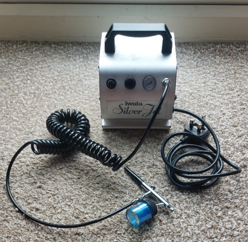Iwata silver jet airbrush - iwata,