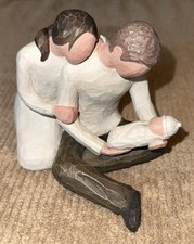 WILLOW TREE "New Life" Mother, Father & Newborn Baby by Susan Lordi 2000