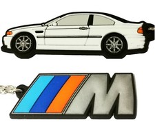 Bmw E46 M3 Key Ring White 320i