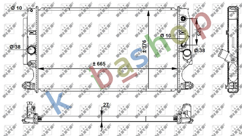 Engine radiator automatic fits - engine,