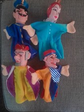 Punch & Judy Puppets Lot Of 4