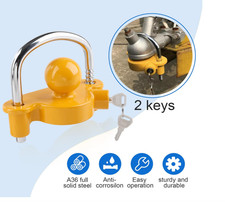 Hitch Lock For Caravan Trailer Universal Heavy Duty Tow Ball Coupling Lock High