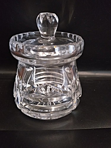 Vintage crystal lidded - crystal,