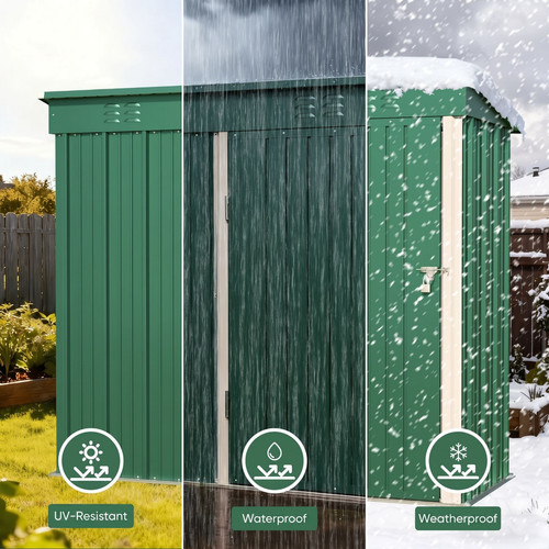 5x3 metal garden shed - metal,