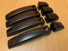 GLOSS BLACK CLIP DOOR HANDLE COVERS FITS RANGE ROVER SPORT L320 2010-13 KEYLESS