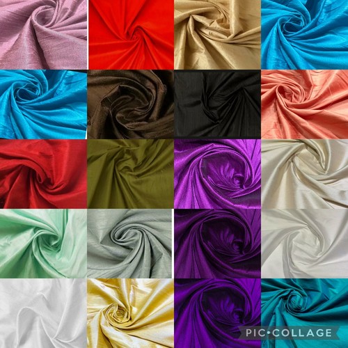 Plain faux dupion raw silk - plain,