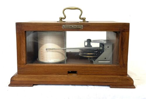 Antique french barograph jules - french,