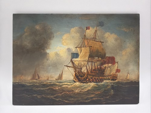 Vintage marine oil - oil, painting