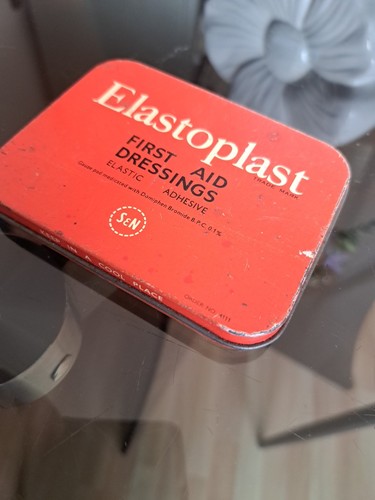 Vintage elastoplast tin first - vintage,