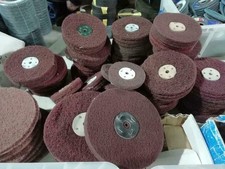 4" 6" 8" Scotchbrite Mop Wheel Metal polishing Satin Mop Coarse Medium Fine Grit