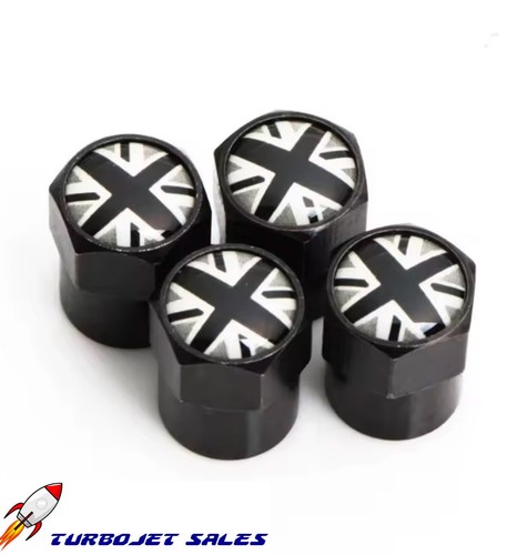 Black union jack - black, caps
