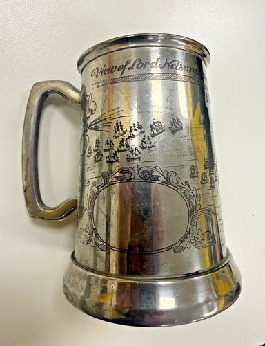 Vintage pewter tankard lord - tankard,
