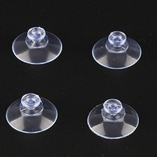 4x Clear Transparent Suction