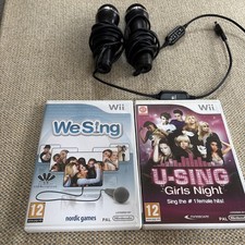 Wii We Sing & U- Sing Girls Night & 2 Microphones