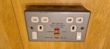 Metal Clad Rcd Twin Socket BG