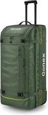 Wheeled Duffel Bag 100L Water-Repellent Rolling Luggage w/ Wheels Travel Green
