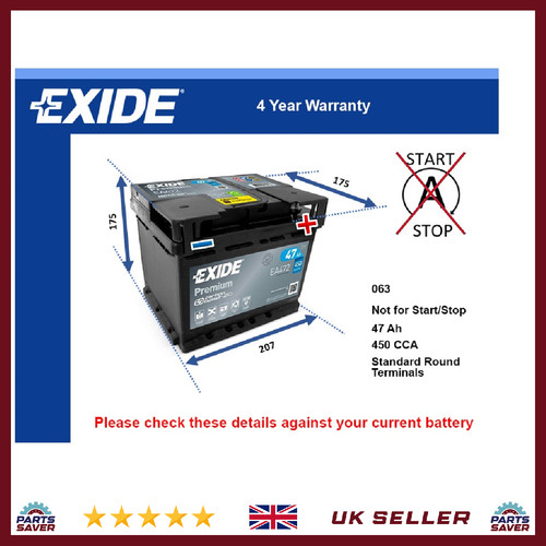 Battery fits vauxhall - fits, astra