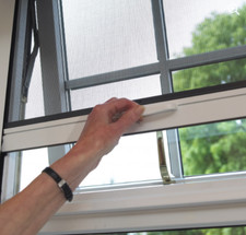 Roller fly screen for window