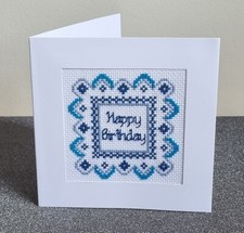Birthday Card - Cross Stitch