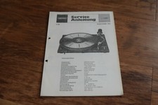 GRUNDIG Turntable Automatik 730 Vintage Retro HiFi SERVICE INFORMATION 1979