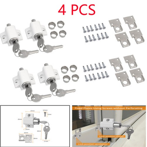4pcs white sliding patio - white, door
