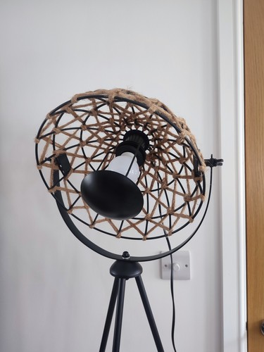 Geometric rattan tripod floor - rattan,